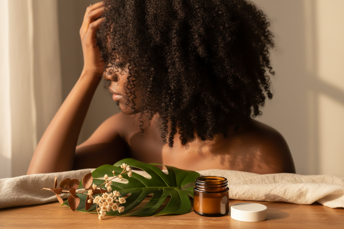 Postpartum Hair Loss: How Ancestral Botanicals Stop Sudden Shedding & Rebuild Fragile Edges